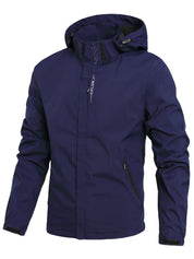 Men's Stylish Hooded Windbreaker - Comfortable Outerwear