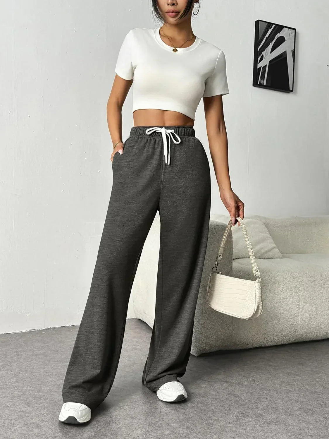 Olivia - Stylish Wide-Leg Jogging Trousers for Women