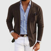 Men's Soft Blazer - Single-Breasted with Notch Lapel
