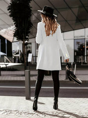 Women's Double-Breasted Winter Coat - Tailored Fit