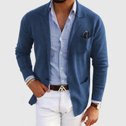 Men's Soft Blazer - Single-Breasted with Notch Lapel
