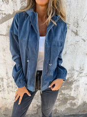 Malia - Casual Hooded Zip-Up Jacket for Women