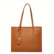 Women's Leather Tote Bag - Elegant & Stylish