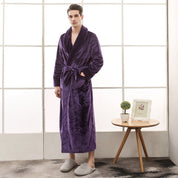 Unisex Dressing Gown - Self-Tie Belt with Patch Pockets