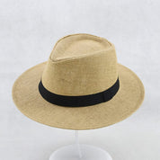 Unisex Classic Panama Hat - Handmade Toquilla Straw Travel Sun Hat