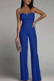 Elegant Strapless Wide-Leg Jumpsuit for Women