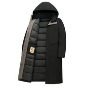 Men's Longline Parka - Hooded with Insulated Lining