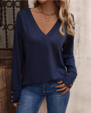 Stylish V-Neck Blouse for Women | Natalie