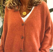 Women's Cardigan - V-Neck with Button Front