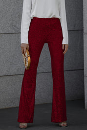 Chic High-Waisted Flared Trousers for Women