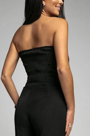 Elegant Strapless Wide-Leg Jumpsuit for Women