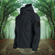 Men's Softshell Winter Jacket - Hooded Full-Zip