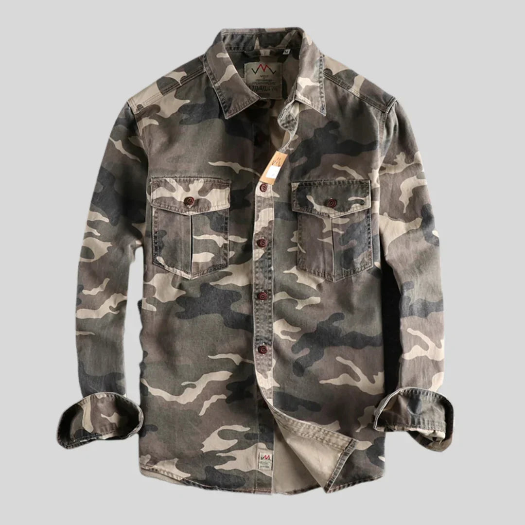 Bert - Camouflage Cargo Shirt for Men