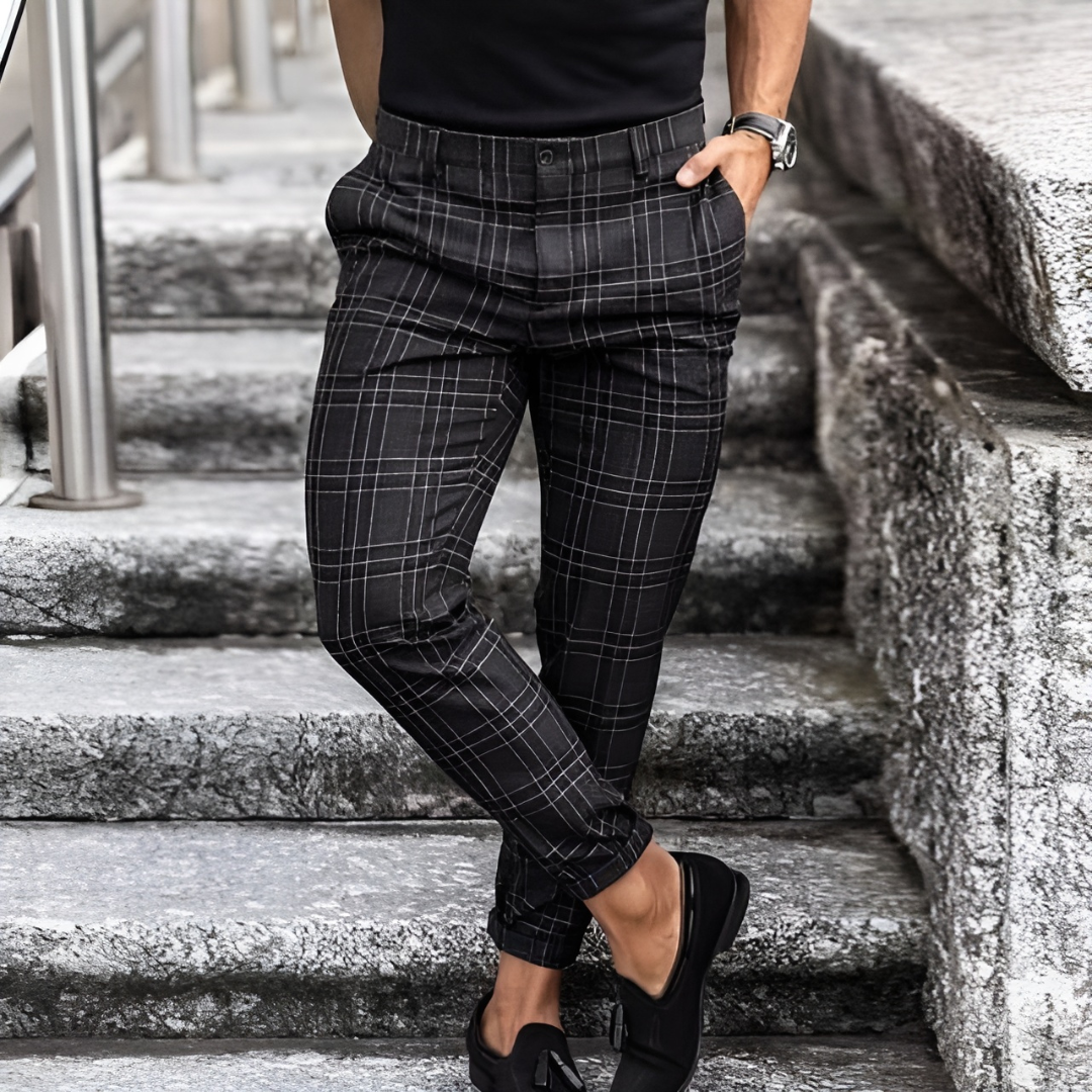 Timeless and Stylish Checked Trousers for Men