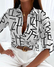 Modern and Trendy Printed Blouse for Women | Clara