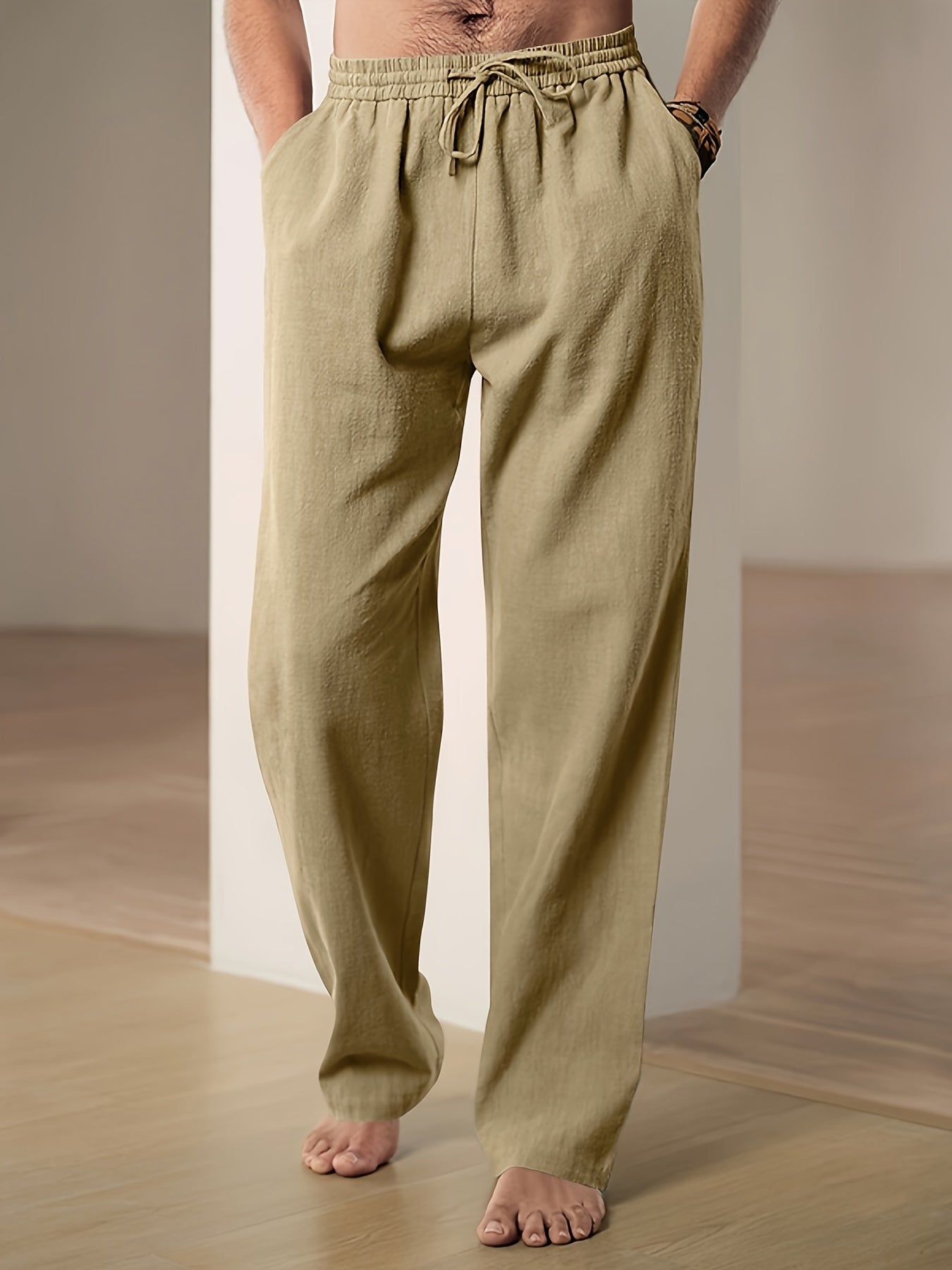 Lightweight Relaxed Fit Lounge Trousers for Men