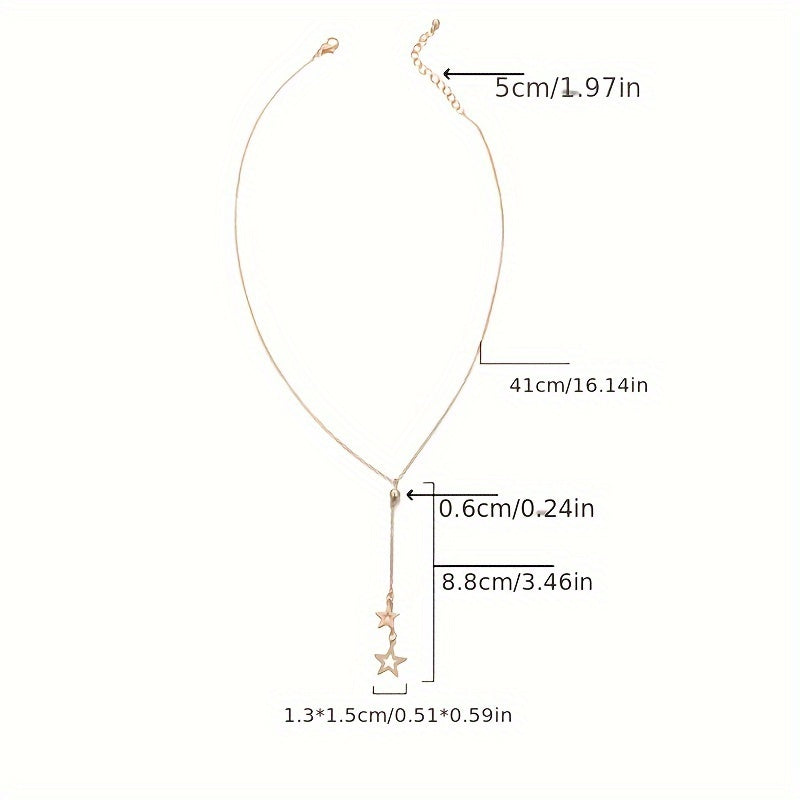 Women's Minimalist Pendant Necklace - Adjustable Chain