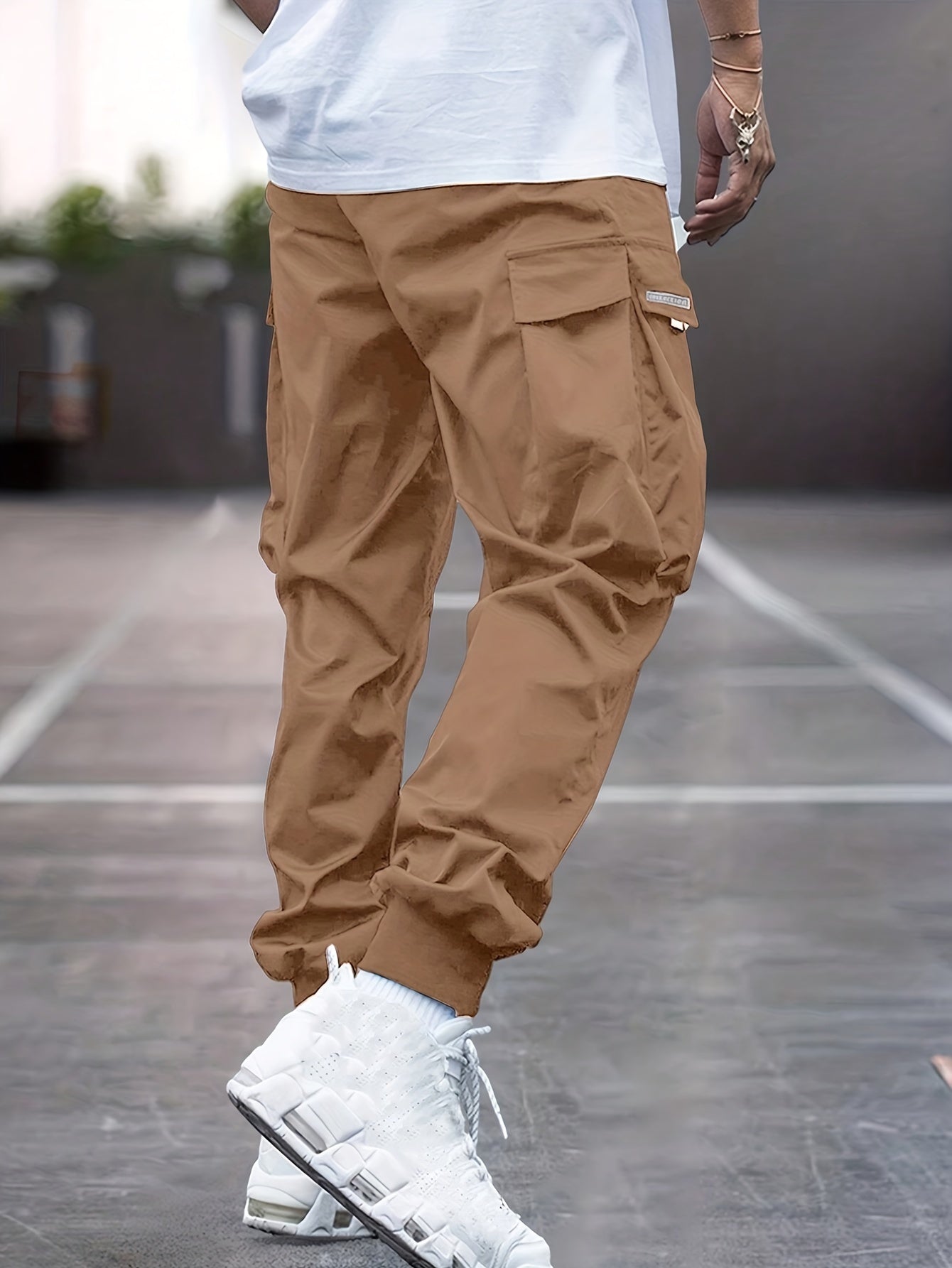 Tobias - Black Cargo Trousers for Men