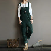 Amelia - Retro Casual Corduroy Overall for Women