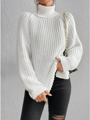 Women’s Jumper - Roll Neck and Ribbed Knit