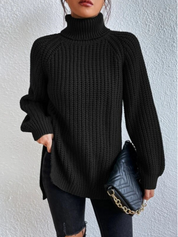 Women’s Jumper - Roll Neck and Ribbed Knit