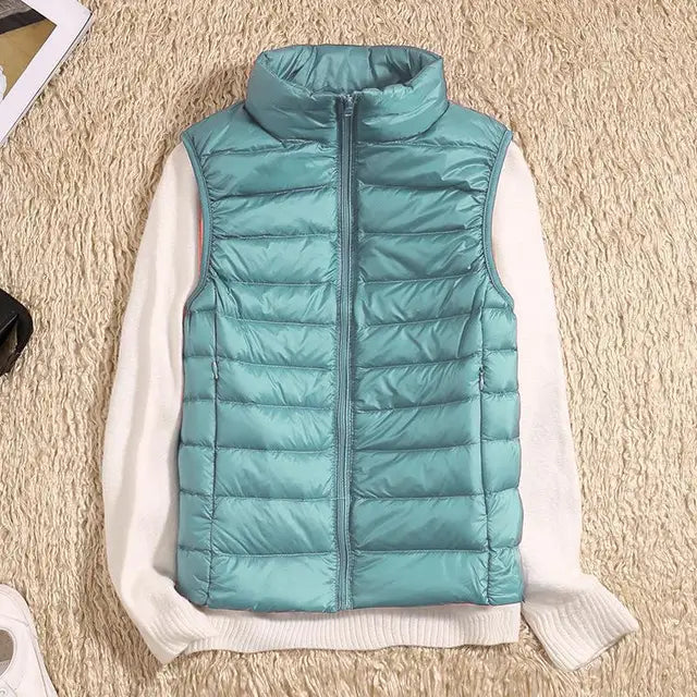 Stylish Sleeveless Puffer Vest for Women