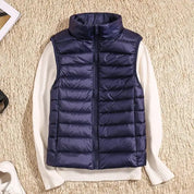 Women's Gilet - Stand Collar with Quilted Design
