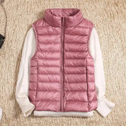 Women's Gilet - Stand Collar with Quilted Design