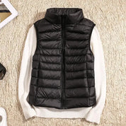 Women's Gilet - Stand Collar with Quilted Design
