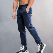 Men's Jogger Trousers - Cuffed Ankle with Drawstring Waist