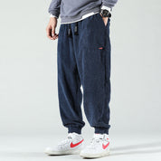 Men's Corduroy Wide Leg Joggers - Stylish and Comfortable