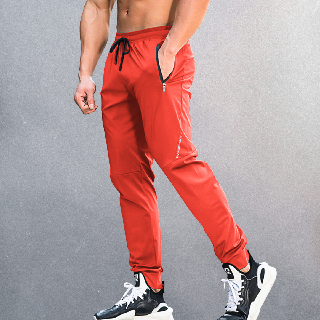 Men's Jogger Trousers - Cuffed Ankle with Drawstring Waist