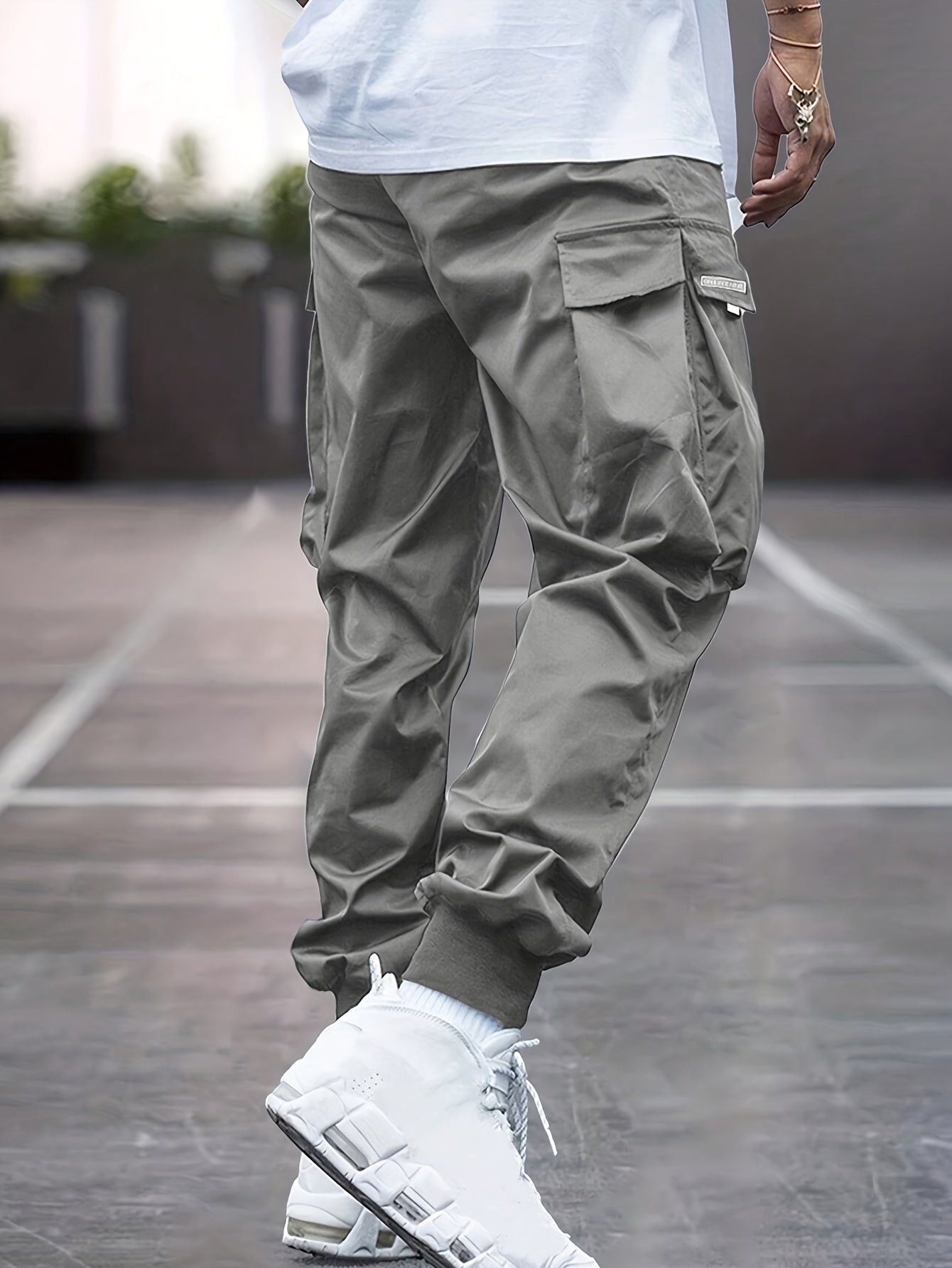 Tobias - Black Cargo Trousers for Men