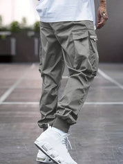 Tobias - Black Cargo Trousers for Men