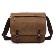 Men's Messenger Bag - Flap Top with Buckle Closures
