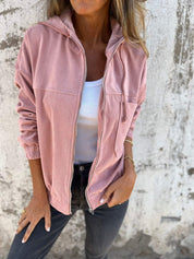 Malia - Casual Hooded Zip-Up Jacket for Women
