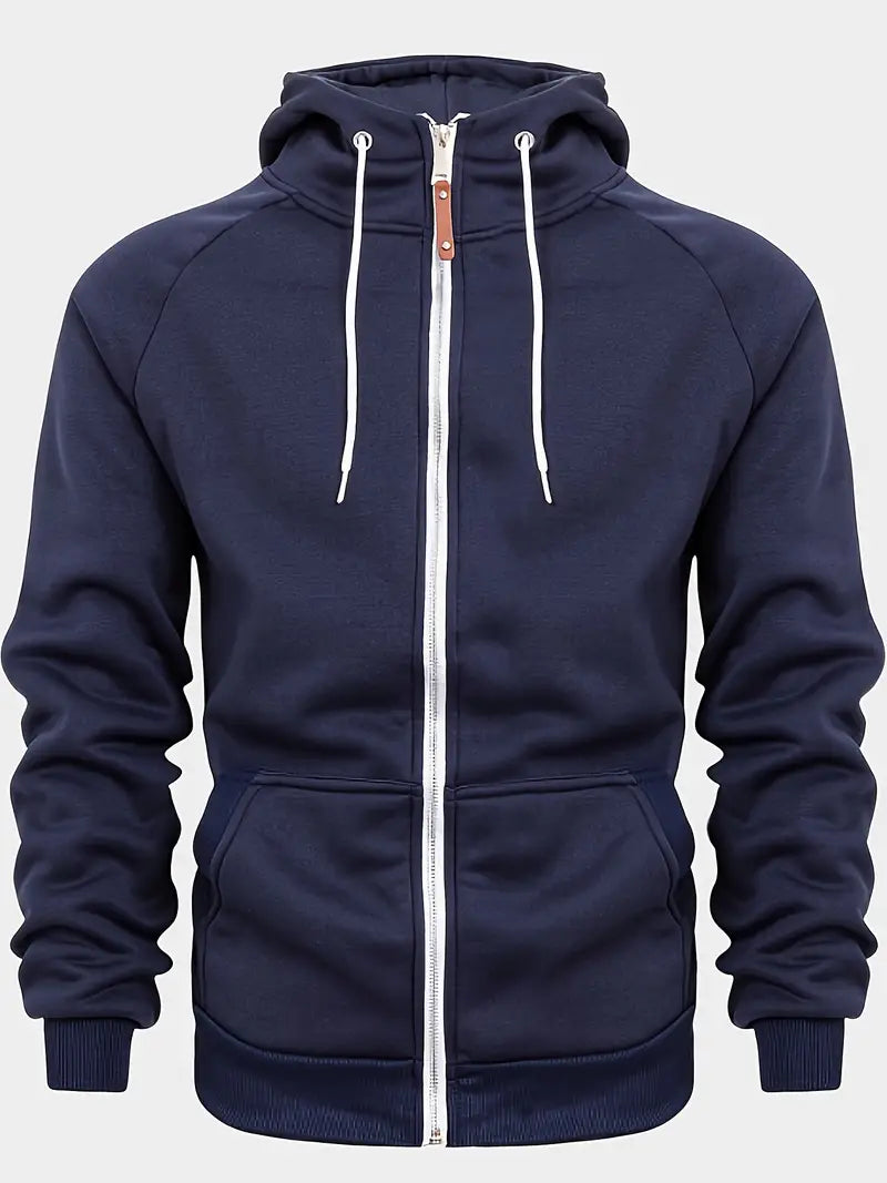 Xander - Casual Zip-Up Hoodie for Men