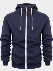 Xander - Casual Zip-Up Hoodie for Men