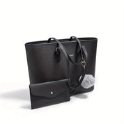 Women's Elegant Large Capacity Tote Shoulder Bag - Versatile Everyday