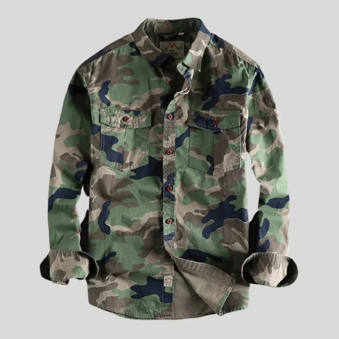Bert - Camouflage Cargo Shirt for Men