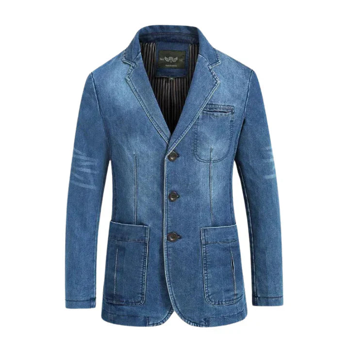 Chic Denim Blazer for Men