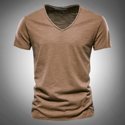 Classic Cotton V-Neck T-Shirt for Men | Kevin