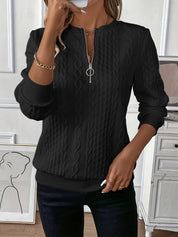 Stylish and Versatile Zip Pullover for Women