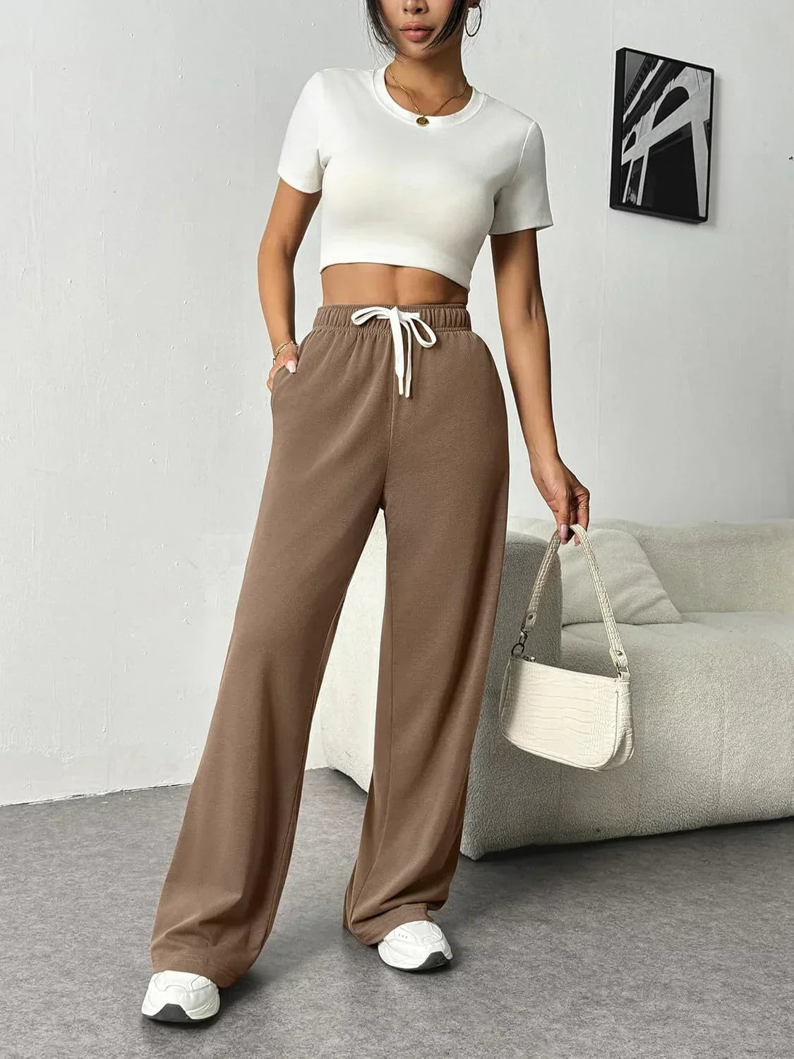Olivia - Stylish Wide-Leg Jogging Trousers for Women