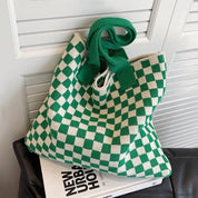 Women's Crocheted Tote Bag - Stylish Handmade Spacious Durable