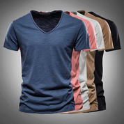 Classic Cotton V-Neck T-Shirt for Men | Kevin