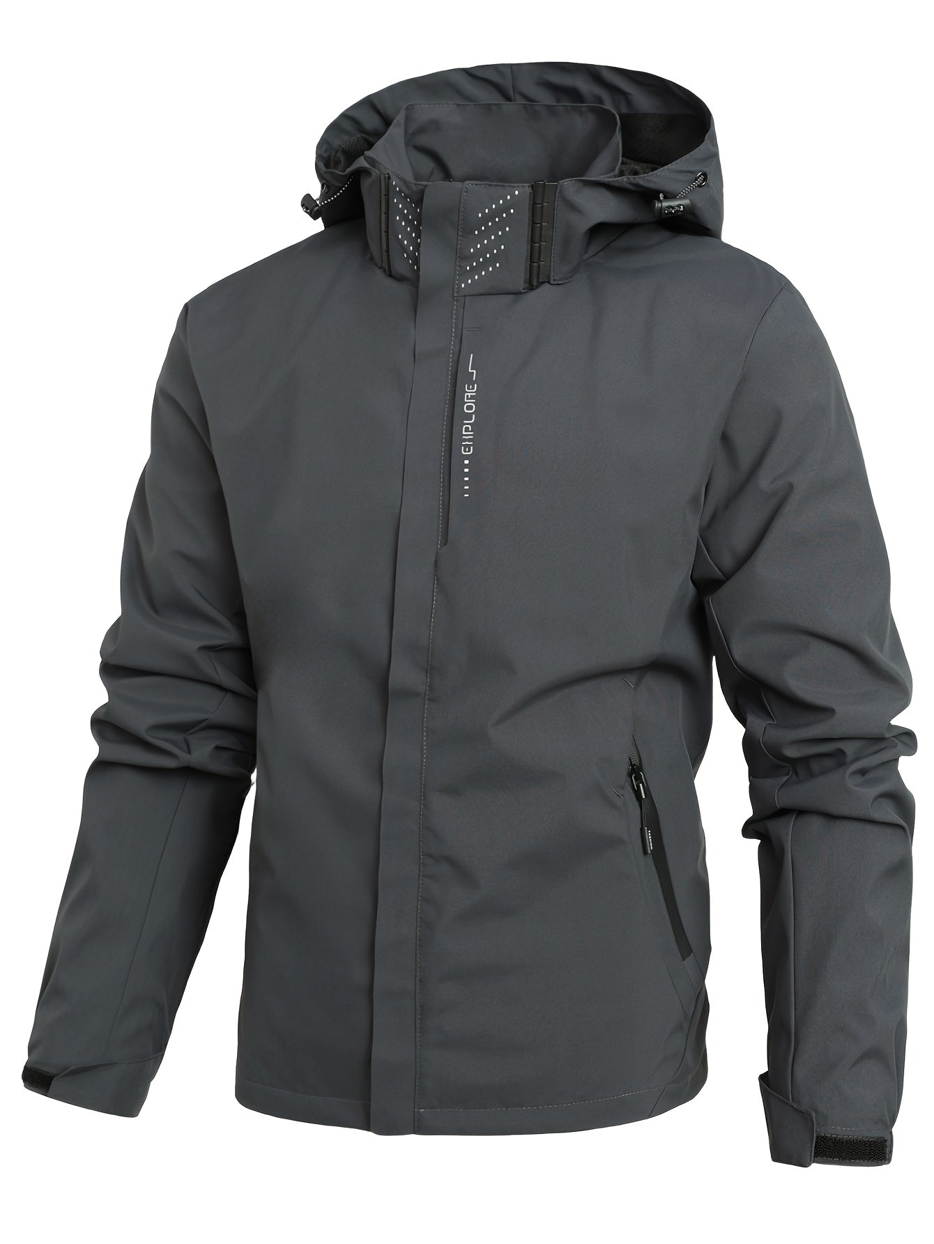 Men's Stylish Hooded Windbreaker - Comfortable Outerwear