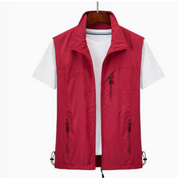 Men's Gilet - Stand Collar with Zip Pockets