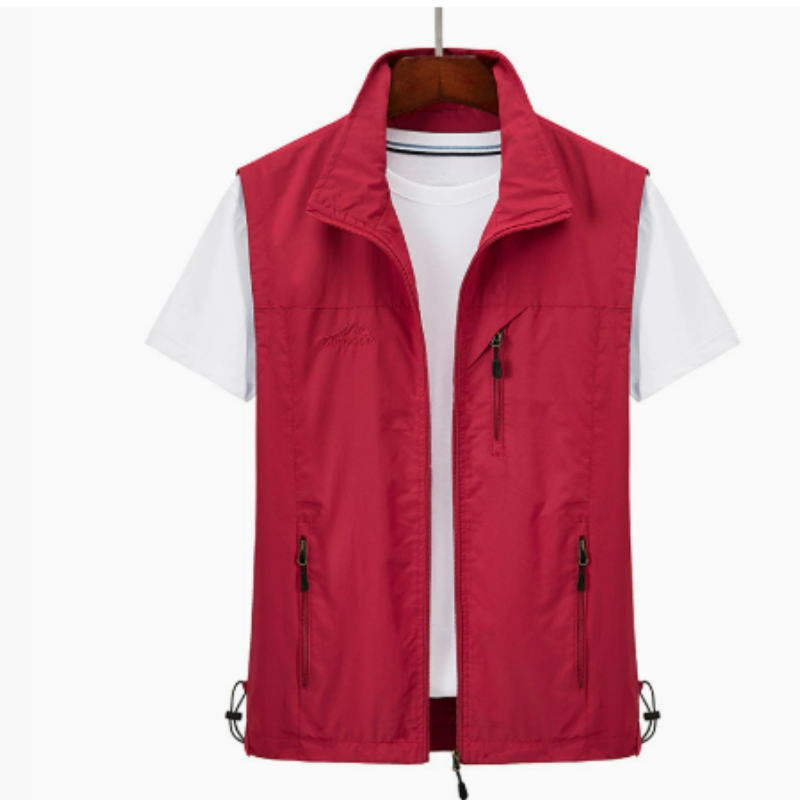 Men's Gilet - Stand Collar with Zip Pockets