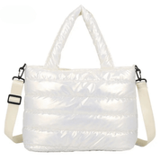 Women's Puffed Tote Bag - Cozy Stylish Lightweight